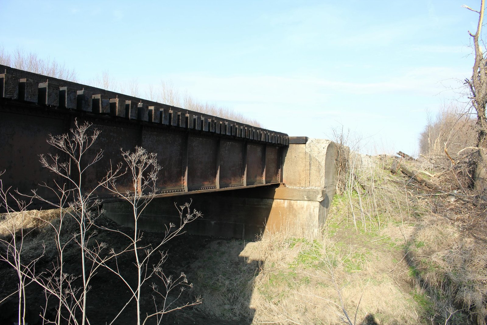 Looking east